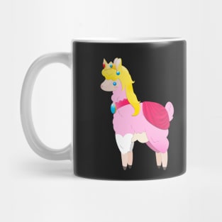 Princess Peach Llama Mug